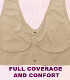 Dressably Women's Sports Bra – Seamless Design, Non-Wired, Non-Padded, Comfortable & Stretchy, Perfect for Daily Wear