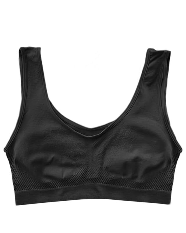 DRESSABLY Seamless Air Bra: Stretchable, Non-Padded, Non-Wired Sports Bra for Women