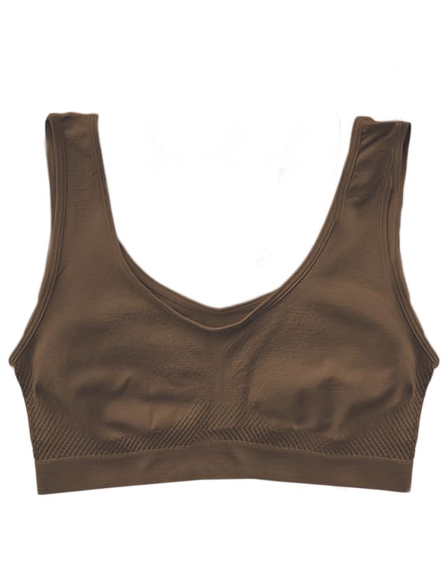 DRESSABLY Seamless Air Bra: Stretchable, Non-Padded, Non-Wired Sports Bra for Women