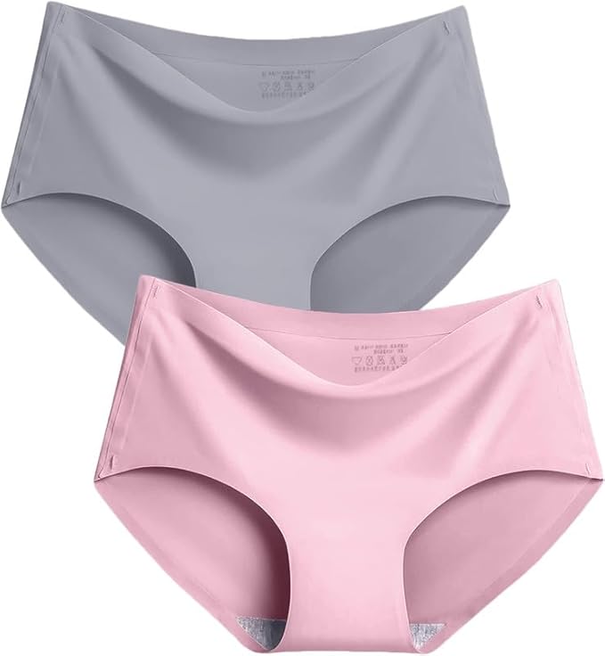 Dressably Women's Seamless Hipster Ice Silk Panty Pack of 2