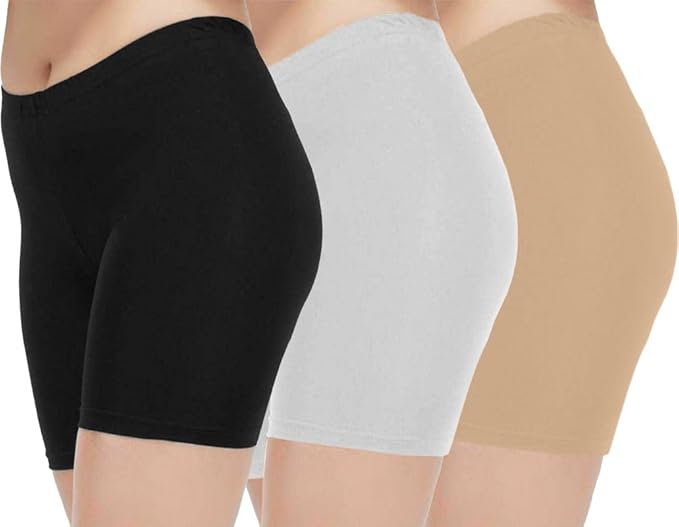 Dressably Women's Anti Chafing Cotton Underwear Boy Shorts Long Leg Boyshorts