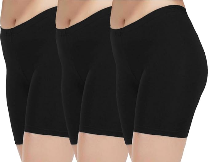 Dressably Women's Anti Chafing Cotton Underwear Boy Shorts Long Leg Boyshorts