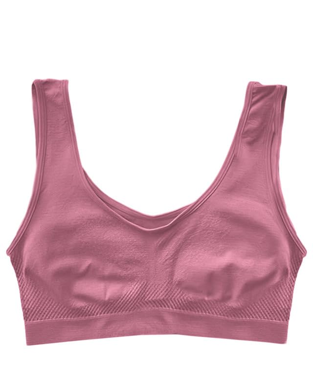 DRESSABLY Seamless Air Bra: Stretchable, Non-Padded, Non-Wired Sports Bra for Women