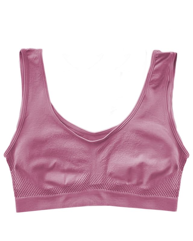 DRESSABLY Seamless Air Bra: Stretchable, Non-Padded, Non-Wired Sports Bra for Women