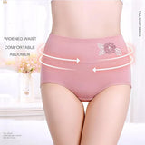 Dressably Women's Multicolor Nylon Cotton High Waist Tummy Control Panty