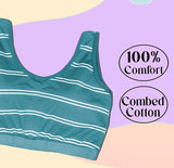 Dressably Padded-Removable Pads Teenager/Beginner Bras for Girls Half Slip & Camisole Pack of 2