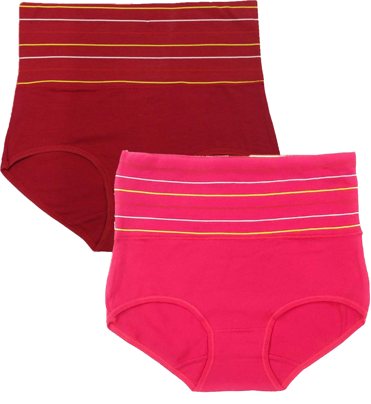 DRESSABLY Women's Multicolor Cotton High Waist Tummy Control Pack of 2