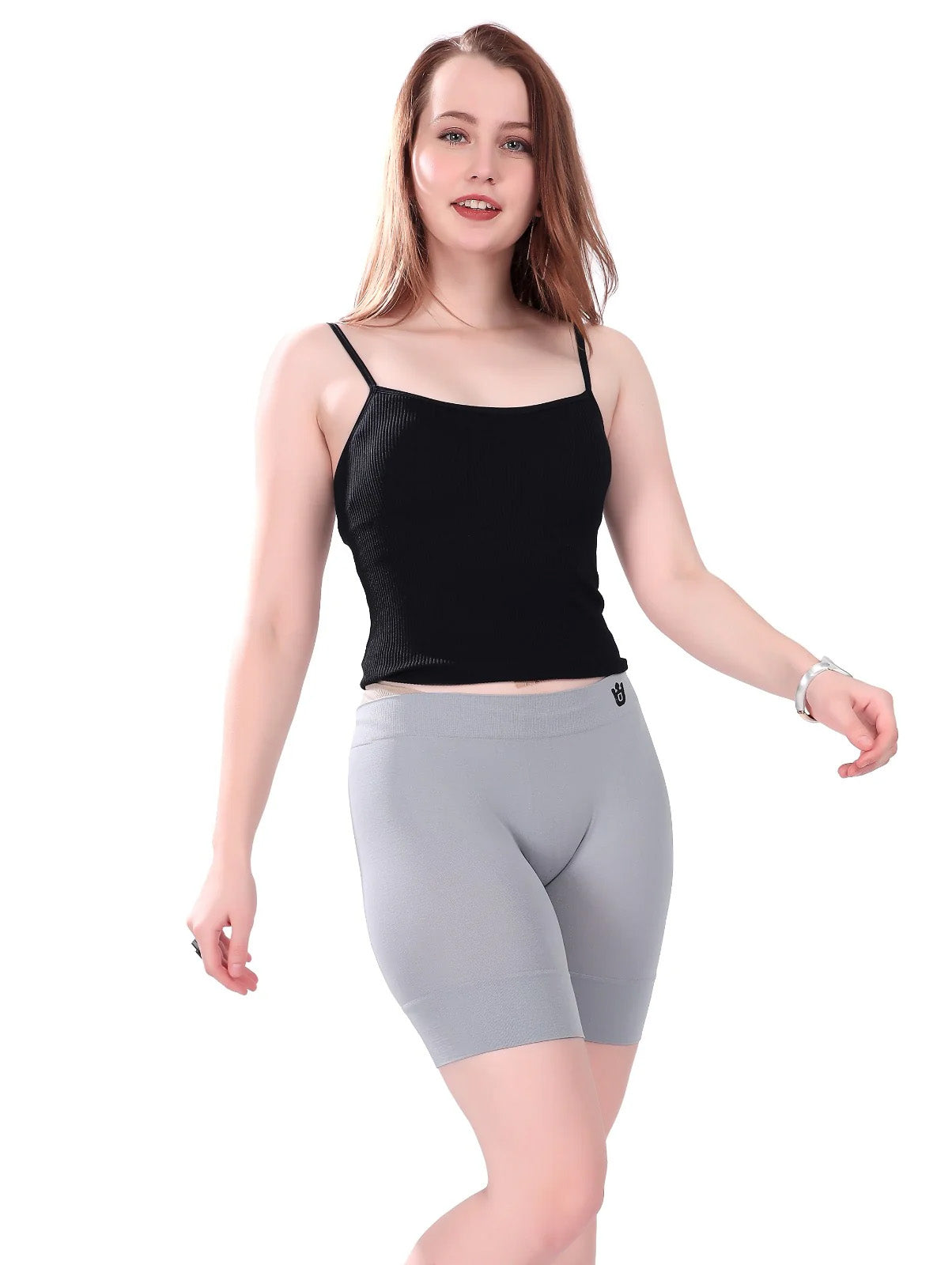 Dressably Spandex High Waist Seamless Under Skirt Shorts for Women & Girls | Shorts High Waist Stretchable Skin Fit Shorties Tights Cycling Shorts Biker Bicycle Shorts