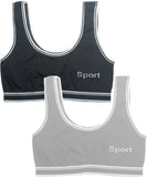 Dressably Pack of 2 Seamless Air Bra: Stretchable, Non-Padded, Non-Wired Sports Bra for Women